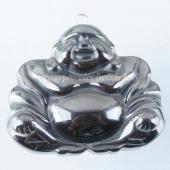 Hematite Buddha 25x35mm Pendant